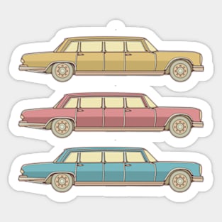 Colorful Classic Car Sticker